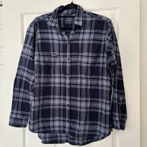 Abercrombie & Fitch Boyfriend Plaid Flannel Button Down Shirt - Size M